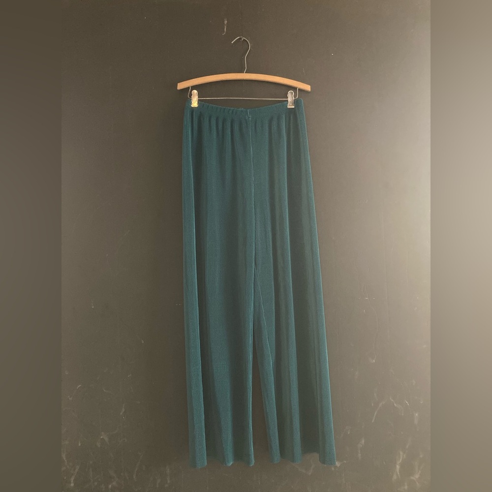 SHEIN Teal Wide Leg Pants